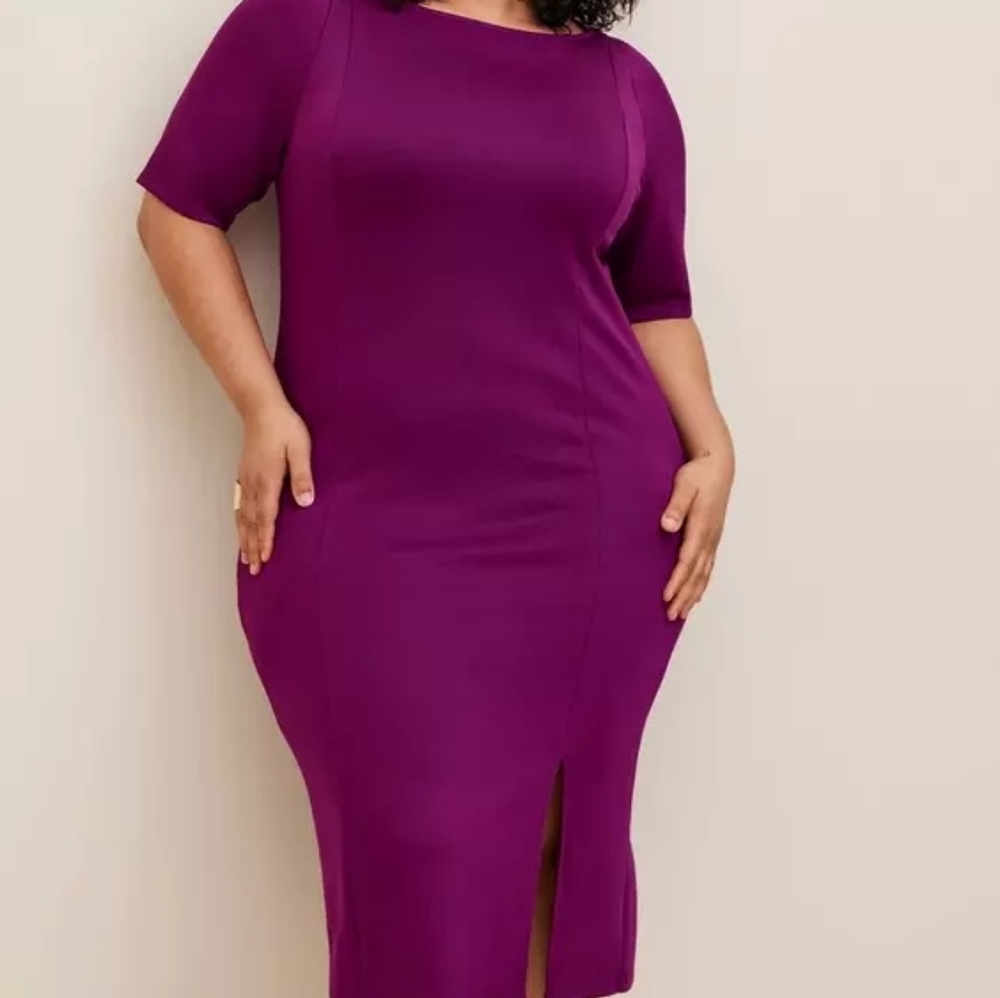 Torrid Midi Cupro Bodycon Dress 00X